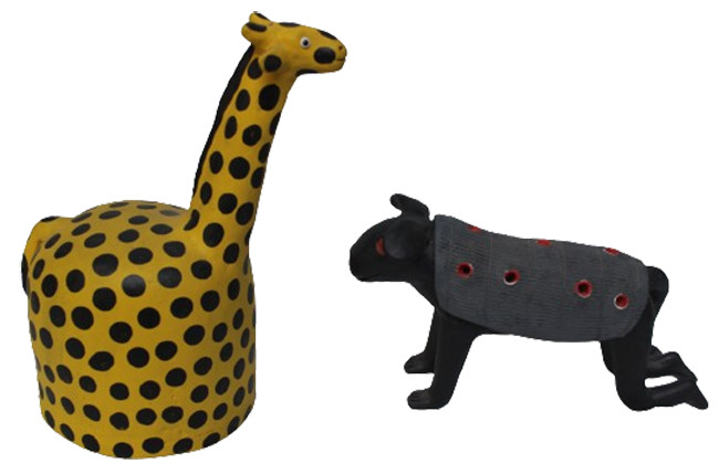  Girafa e Onça Pintada 
