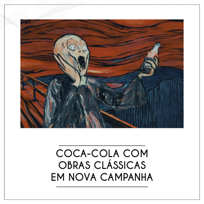Coca-Cola com obras clássicas em nova campanha.
