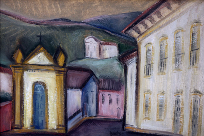 Casario e Igreja em Ouro Preto - MG