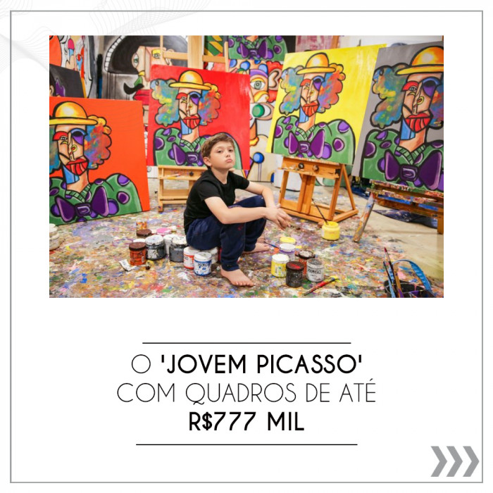 O 'Jovem Picasso' com quadros de até R$777 mil