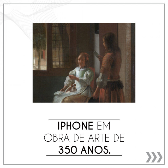 iPhone em obra de arte de 350 anos.